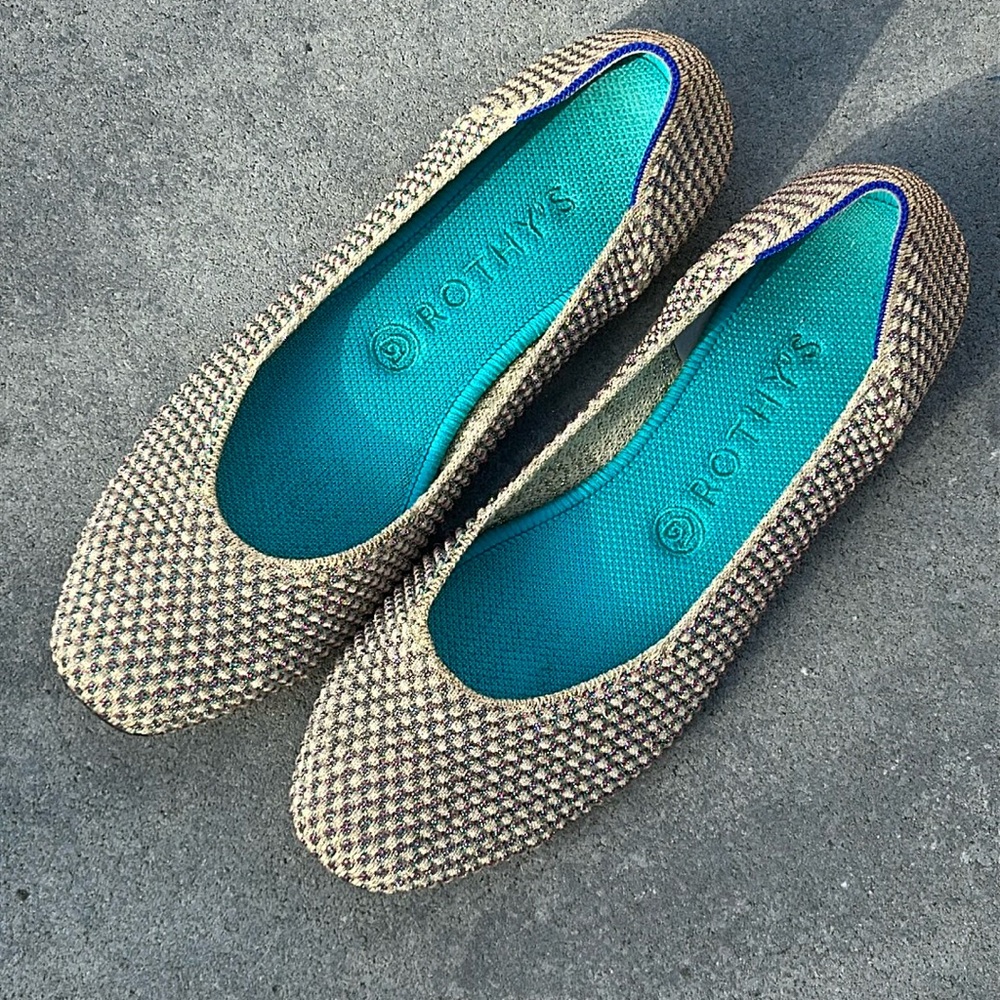 Rothy’s Multi Metallic Flats
